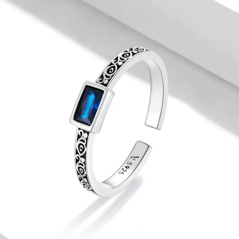(afbeelding voor) Pandora Style Retro Patroon - Zirkonium Open Ring - SCR768 - Bekijken 2