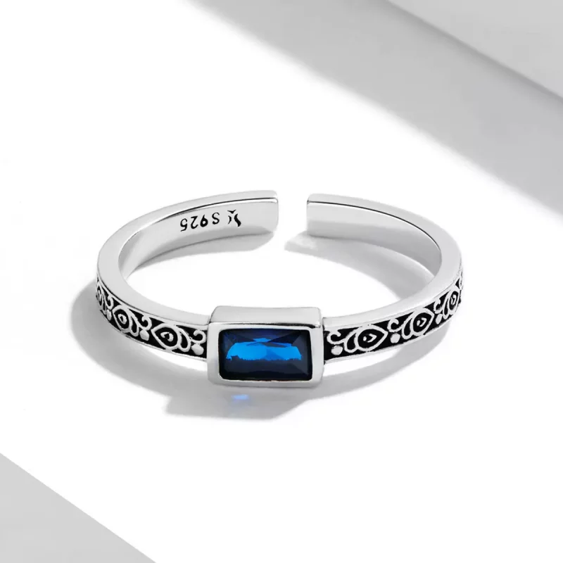 (afbeelding voor) Pandora Style Retro Patroon - Zirkonium Open Ring - SCR768 - Bekijken 3
