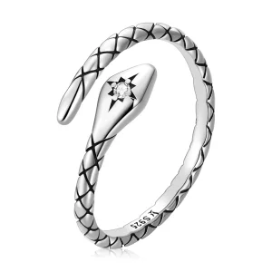 Pandora Style Retro Spirit Slang Open Ring - SCR798 (afbeelding voor) Pandora Style Retro Spirit Slang Open Ring - SCR798