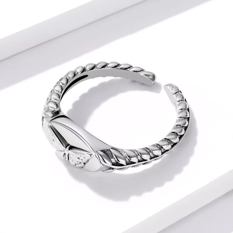 (afbeelding voor) Pandora Style Retro Vlinder Open Ring - BSR200 - Bekijken 4