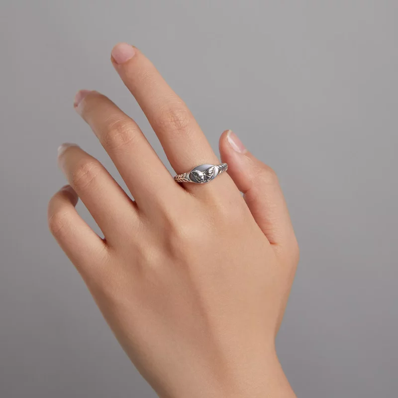 (afbeelding voor) Pandora Style Retro Vlinder Open Ring - BSR200 - Bekijken 7