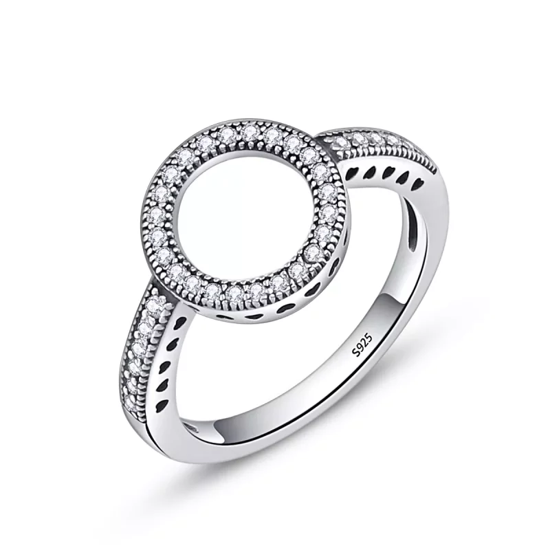 (afbeelding voor) Pandora Style Ring of Halo Ring - SCR041