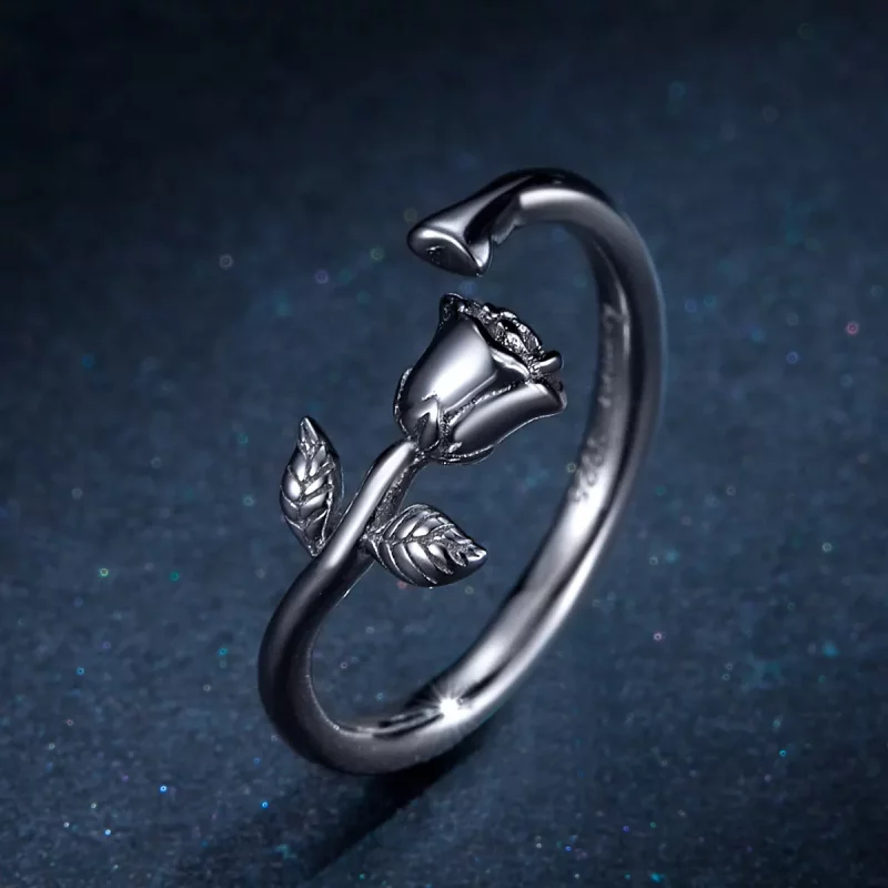 (afbeelding voor) Pandora Style Roos Open Ring - BSR065 - Bekijken 5
