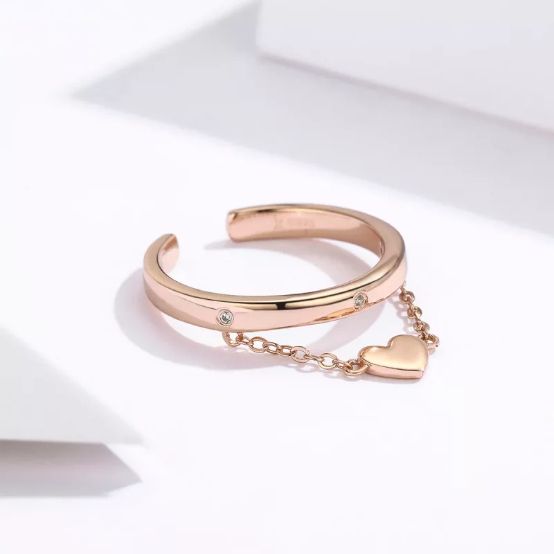 (afbeelding voor) Pandora Style Rose Liefdespijl Open Ring - SCR572 - Bekijken 2