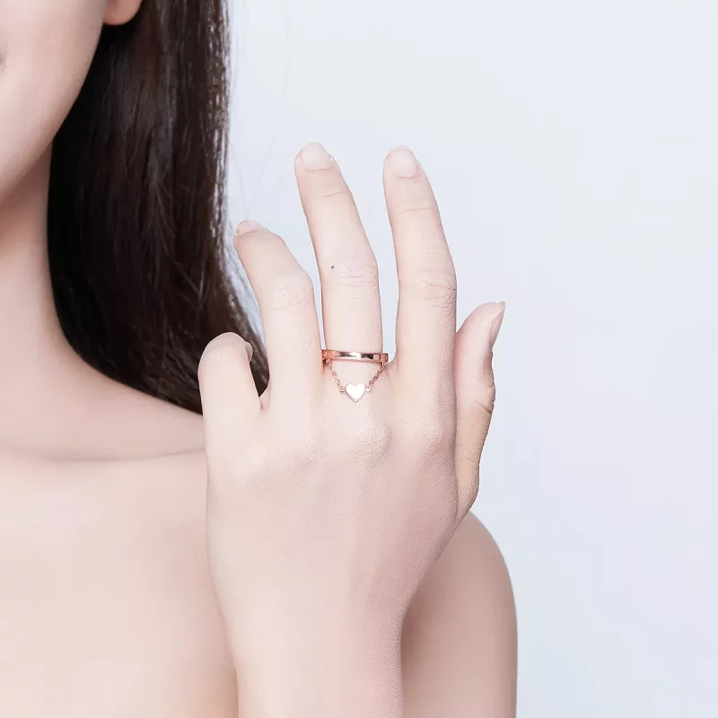 (afbeelding voor) Pandora Style Rose Liefdespijl Open Ring - SCR572 - Bekijken 5