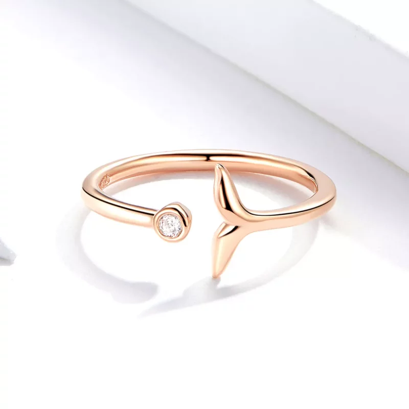 (afbeelding voor) Pandora Style Rose Zeemeermin Traan Open Ring - SCR618-C - Bekijken 3