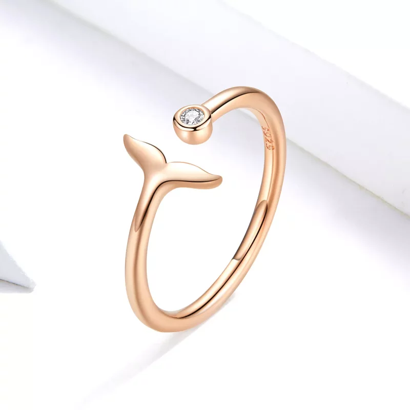 (afbeelding voor) Pandora Style Rose Zeemeermin Traan Open Ring - SCR618-C - Bekijken 4
