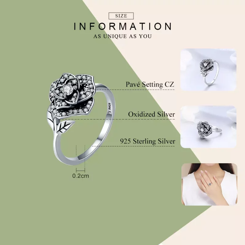 (afbeelding voor) Pandora Style Rozenliefde Ring - SCR382 - Bekijken 4