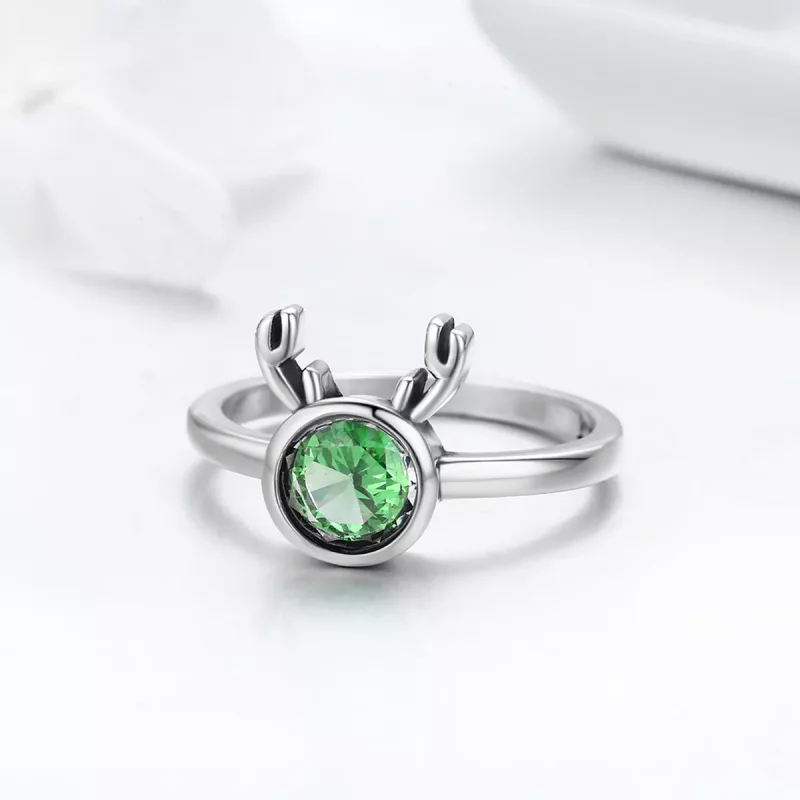 (afbeelding voor) Pandora Style Schattig gewei Ring - SCR244 - Bekijken 4