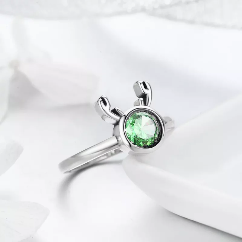 (afbeelding voor) Pandora Style Schattig gewei Ring - SCR244 - Bekijken 5