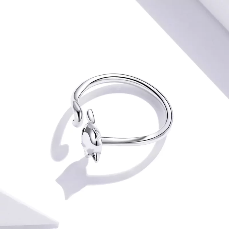(afbeelding voor) Pandora Style Schattige kat Open Ring - SCR707 - Bekijken 4