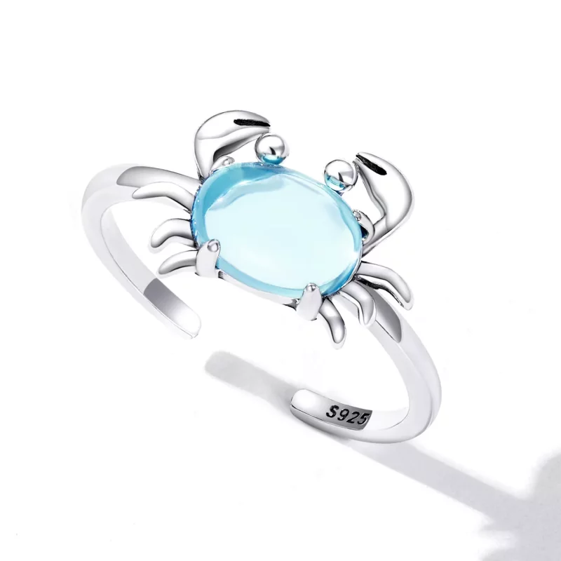 (afbeelding voor) Pandora Style Schattige Krab Open Ring - SCR814 - Bekijken 5