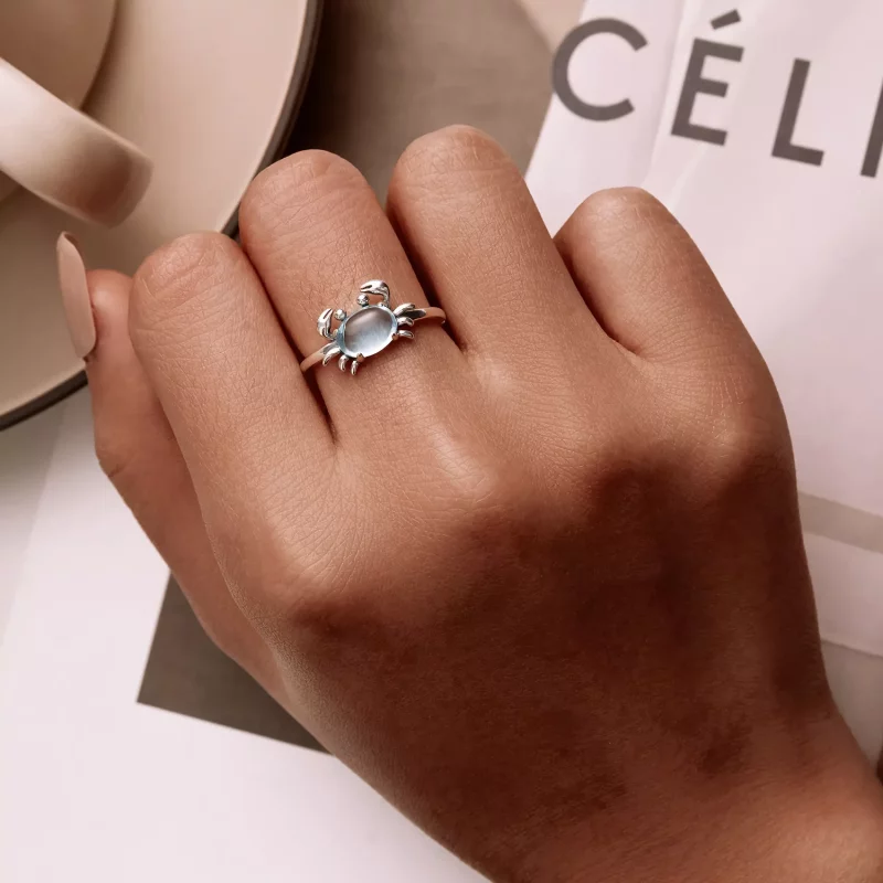 (afbeelding voor) Pandora Style Schattige Krab Open Ring - SCR814 - Bekijken 6