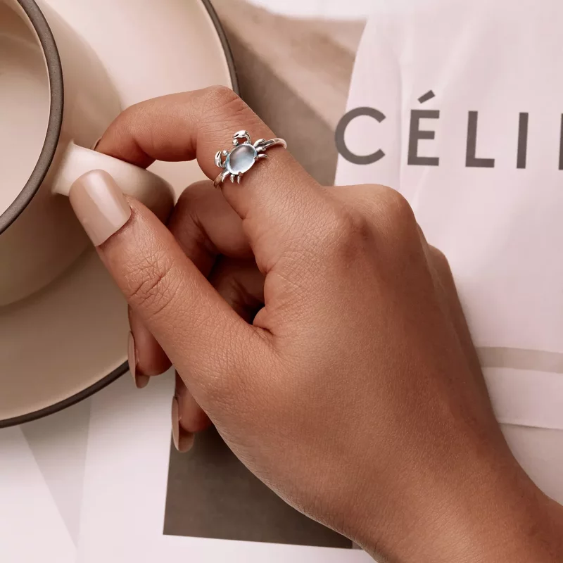 (afbeelding voor) Pandora Style Schattige Krab Open Ring - SCR814 - Bekijken 8