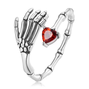 (afbeelding voor) Pandora Style Schedel Hand Open Ring - SCR876