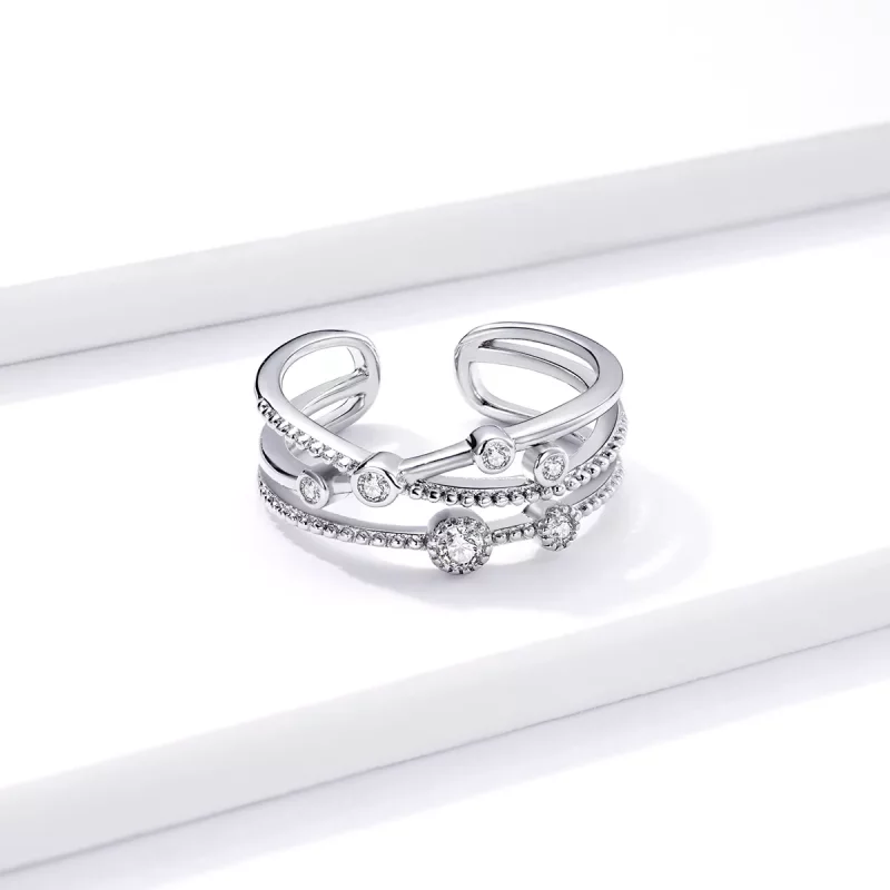 (afbeelding voor) Pandora Style Shine Ster Open Ring - BSR162 - Bekijken 4