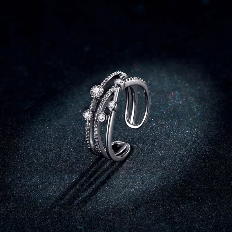 (afbeelding voor) Pandora Style Shine Ster Open Ring - BSR162 - Bekijken 5