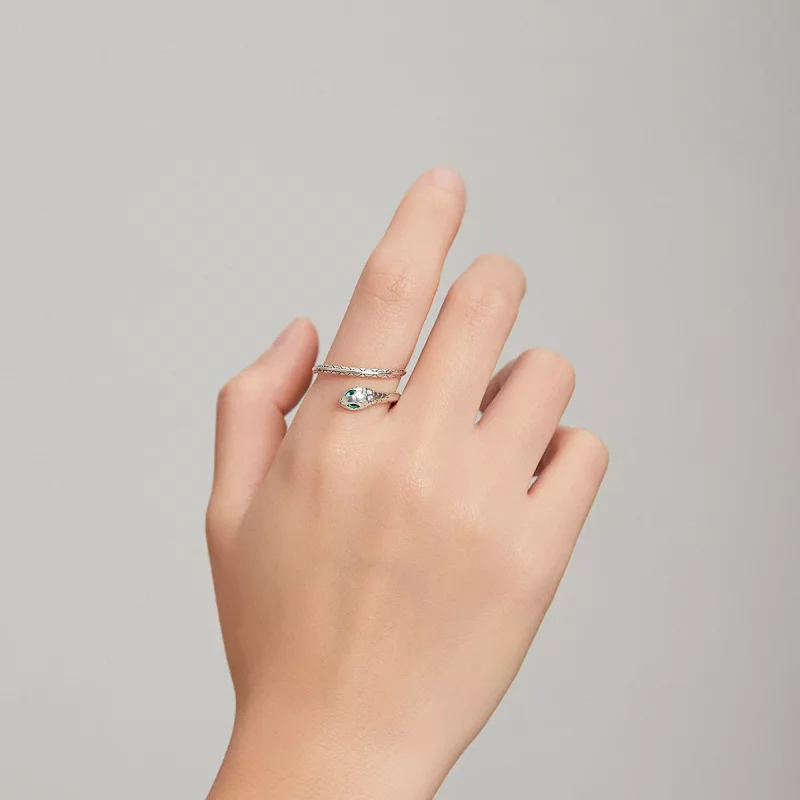 (afbeelding voor) Pandora Style Slang Open Ring - BSR169 - Bekijken 8