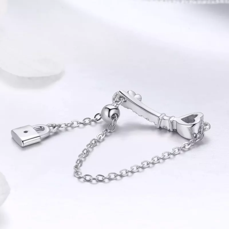 (afbeelding voor) Pandora Style Sleutel van hartslot Ring - SCR425 - Bekijken 4