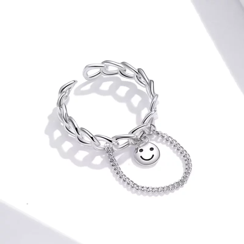 (afbeelding voor) Pandora Style Smiley Open Ring - SCR702 - Bekijken 3