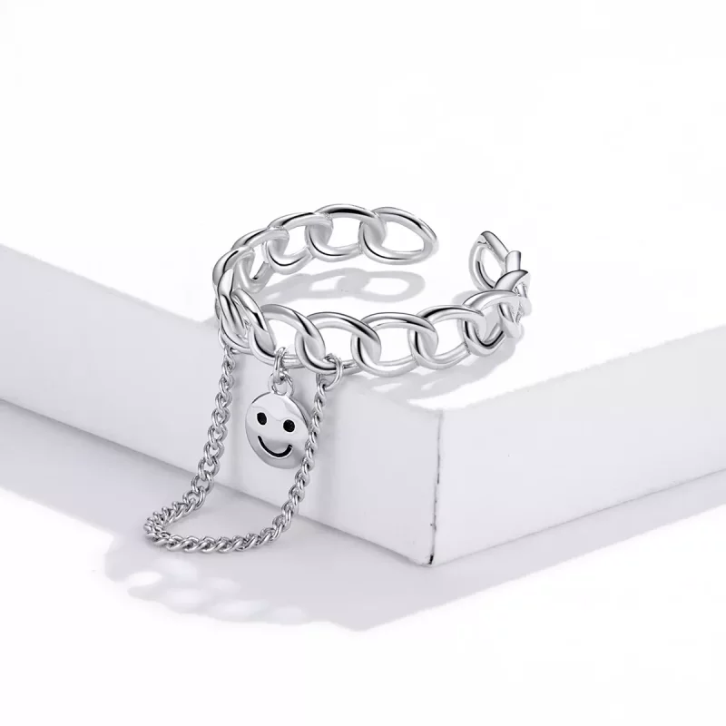 (afbeelding voor) Pandora Style Smiley Open Ring - SCR702 - Bekijken 4