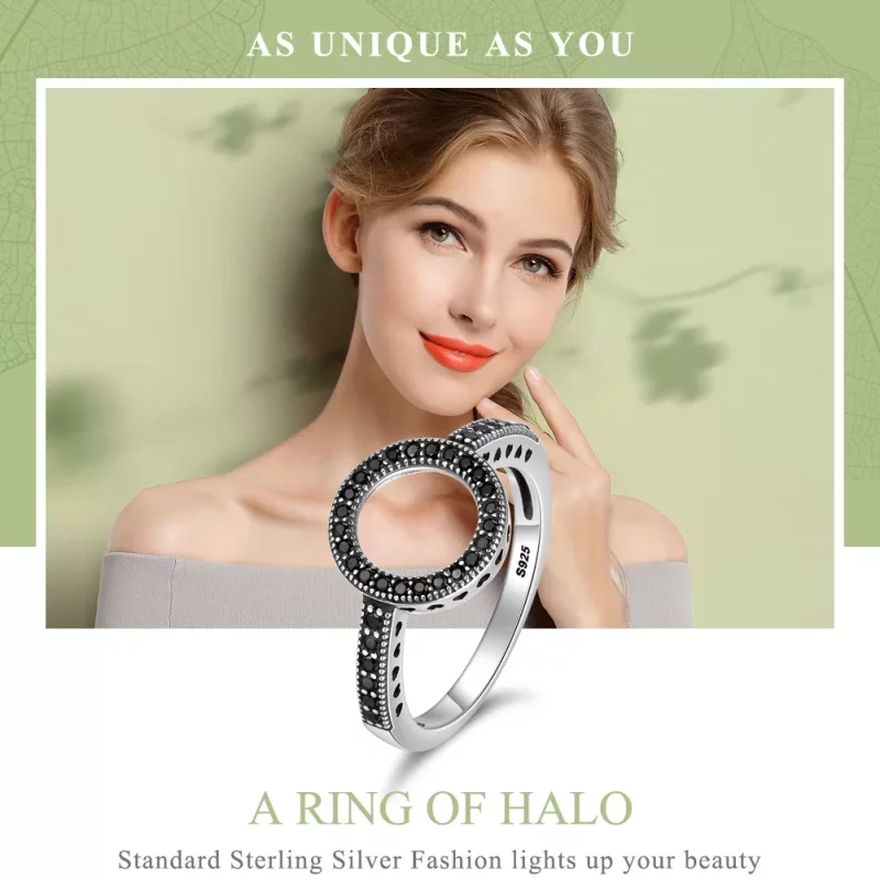 (afbeelding voor) Pandora Style Sprankelende Halo Ring - SCR112 - Bekijken 2