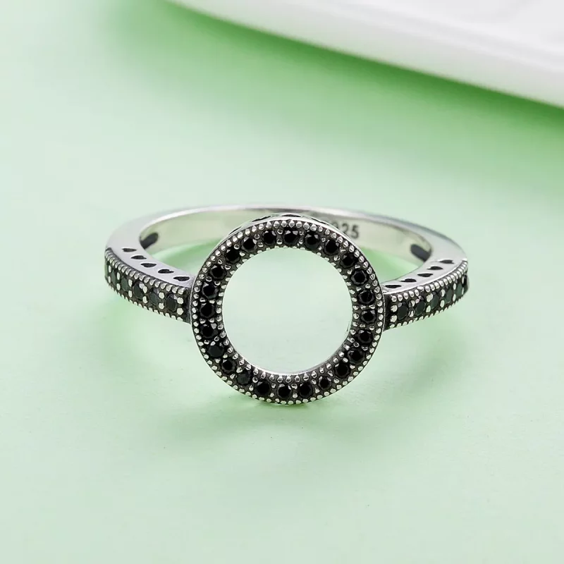 (afbeelding voor) Pandora Style Sprankelende Halo Ring - SCR112 - Bekijken 5