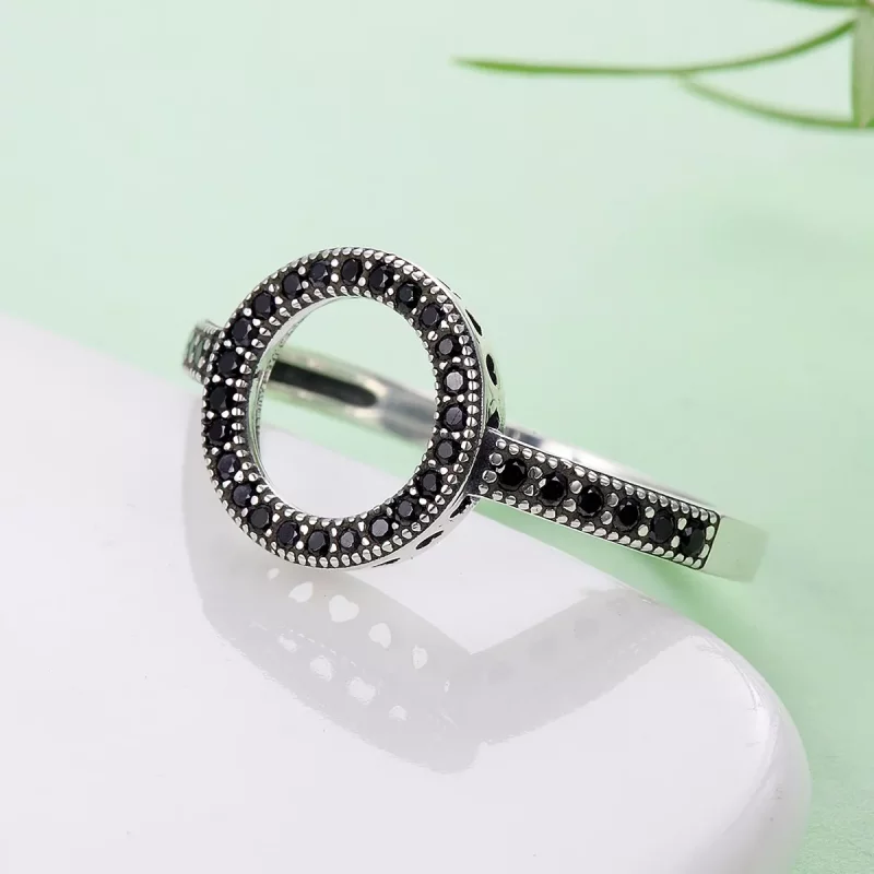 (afbeelding voor) Pandora Style Sprankelende Halo Ring - SCR112 - Bekijken 6