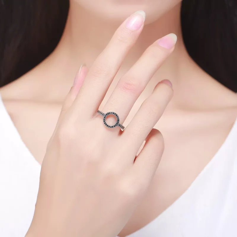 (afbeelding voor) Pandora Style Sprankelende Halo Ring - SCR112 - Bekijken 7