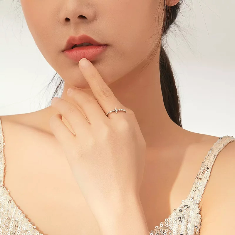 (afbeelding voor) Pandora Style Ster Open Ring - SCR647 - Bekijken 7