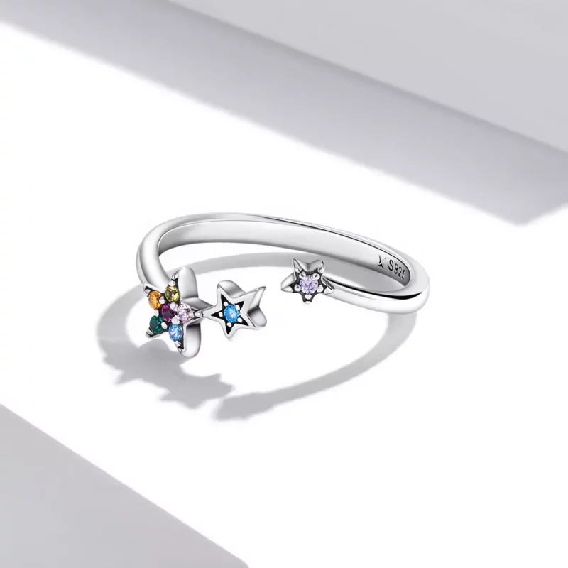 (afbeelding voor) Pandora Style Ster Open Ring - SCR769 - Bekijken 3