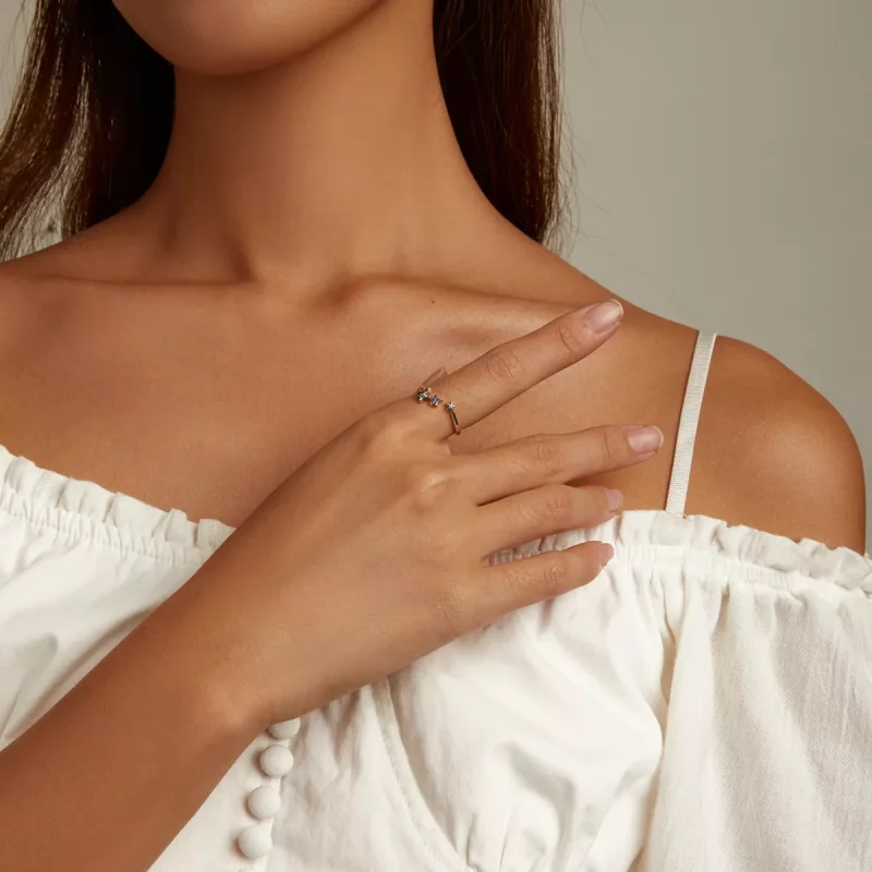 (afbeelding voor) Pandora Style Ster Open Ring - SCR769 - Bekijken 7