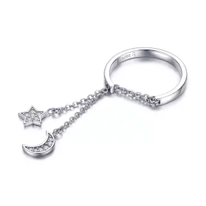 (afbeelding voor) Pandora Style Ster & Maan Open Ring - SCR407
