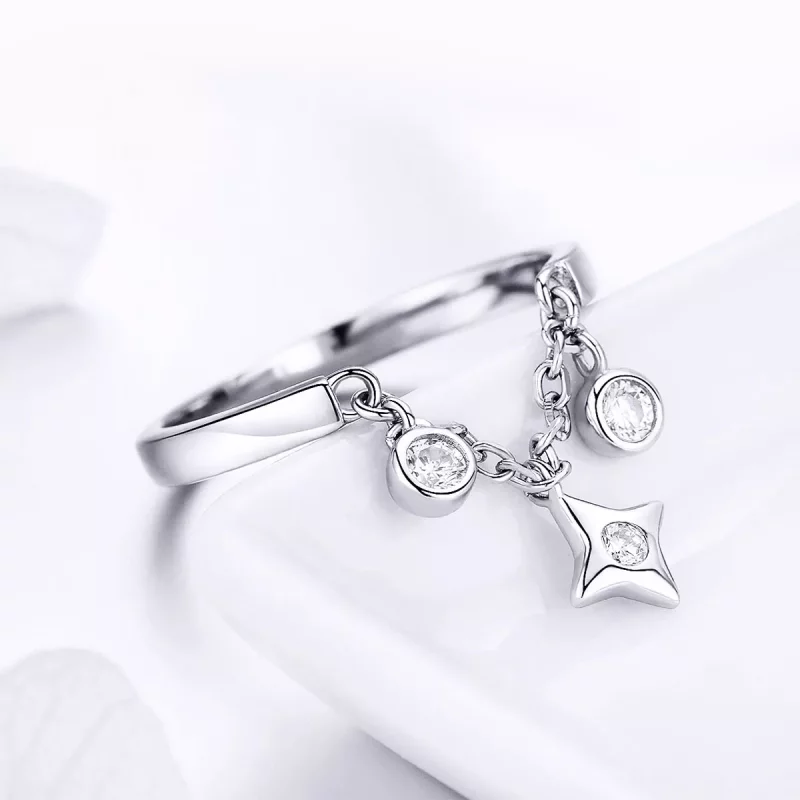 (afbeelding voor) Pandora Style Sterrenhemel Open Ring - SCR408 - Bekijken 4