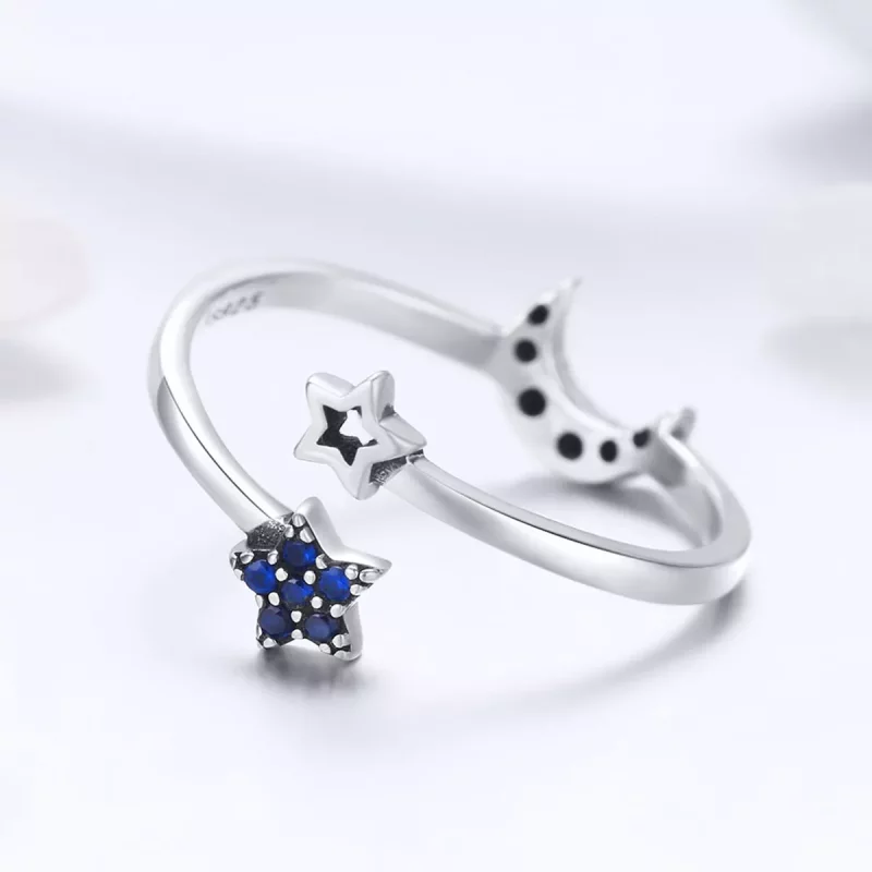 (afbeelding voor) Pandora Style Sterrenhemel Open Ring - SCR437 - Bekijken 3