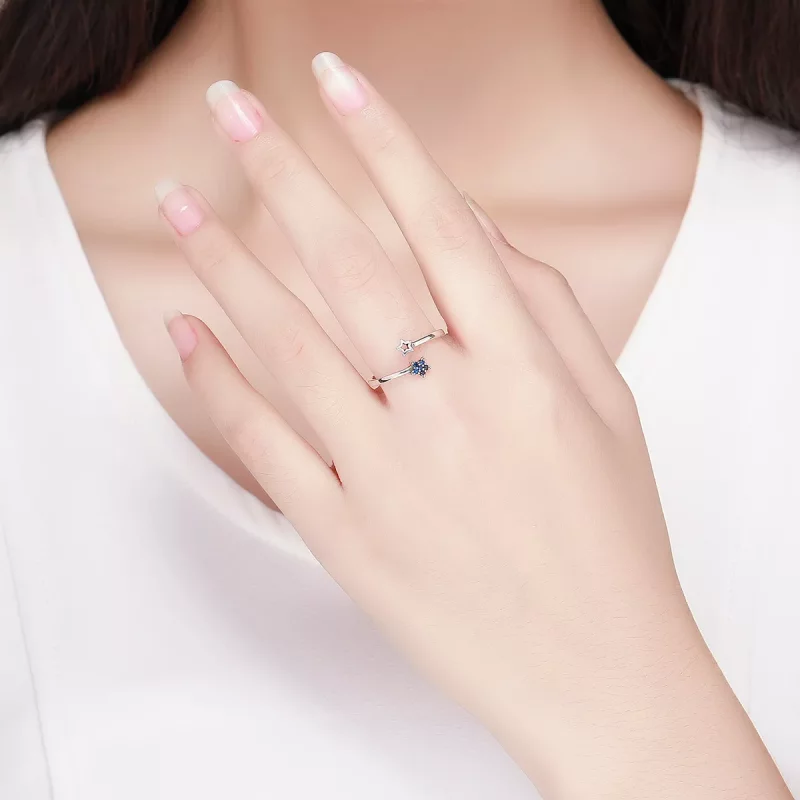 (afbeelding voor) Pandora Style Sterrenhemel Open Ring - SCR437 - Bekijken 6