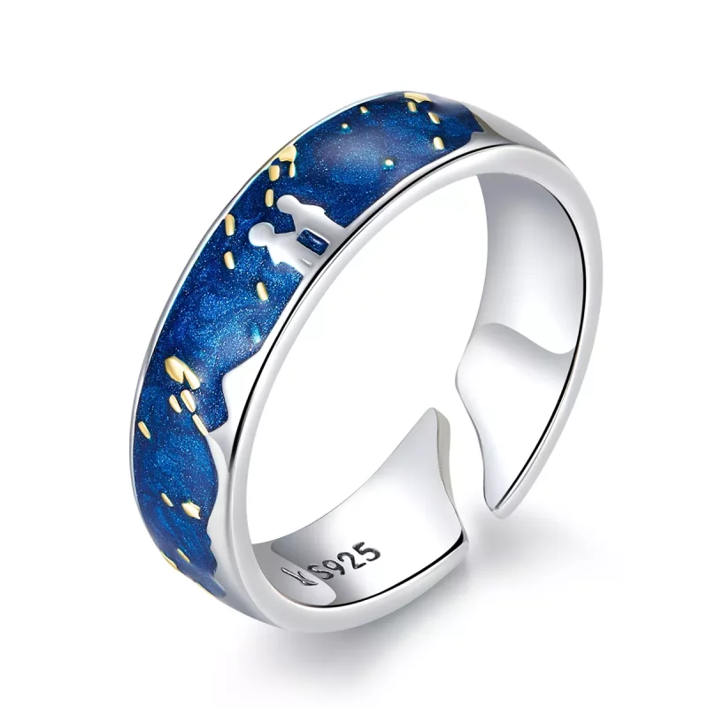 (afbeelding voor) Pandora Style Sterrenregen Open Ring - SCR609