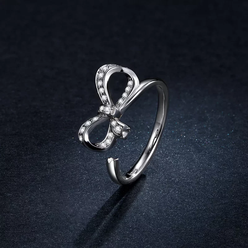 (afbeelding voor) Pandora Style Strik Lint Open Ring - BSR158 - Bekijken 5