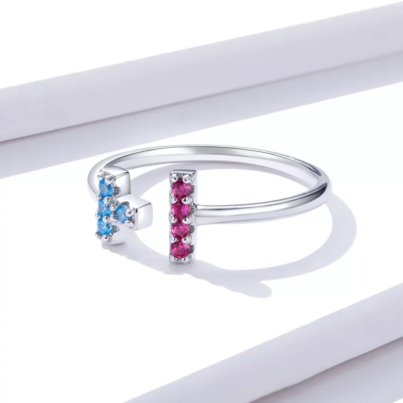 (afbeelding voor) Pandora Style Tetris Open Ring - BSR114 - Bekijken 4