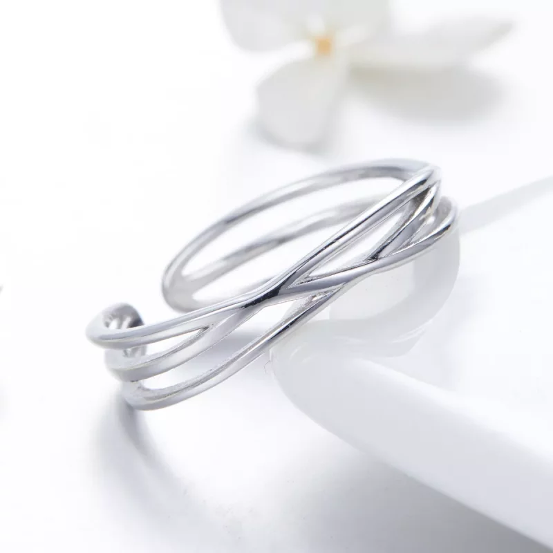 (afbeelding voor) Pandora Style Tijdreizen Open Ring - SCR483 - Bekijken 4