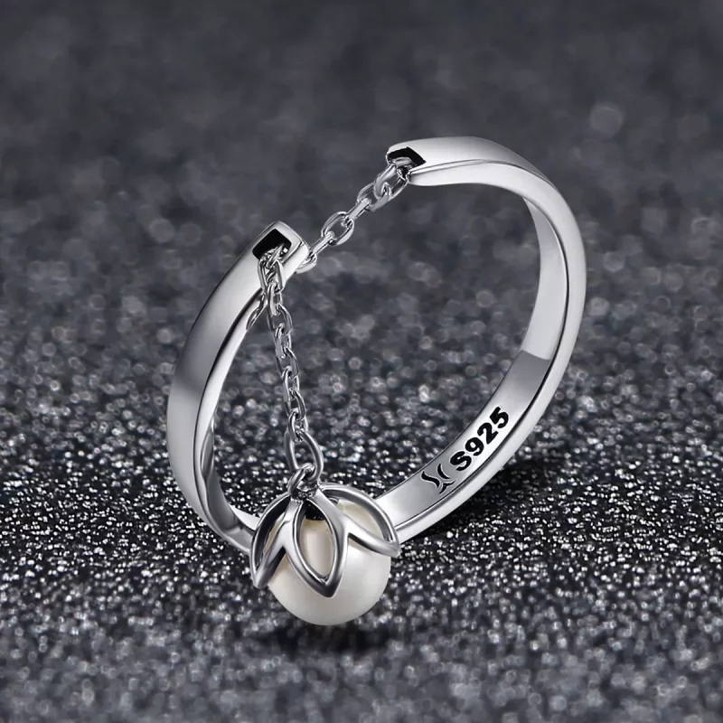 (afbeelding voor) Pandora Style Tranen van bloemen Open Ring - SCR165 - Bekijken 3