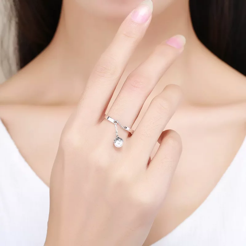 (afbeelding voor) Pandora Style Tranen van bloemen Open Ring - SCR165 - Bekijken 7