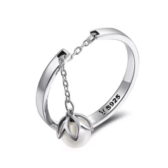(afbeelding voor) Pandora Style Tranen van bloemen Open Ring - SCR165