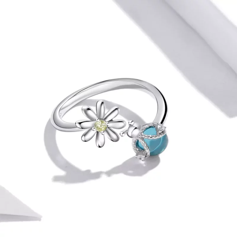 (afbeelding voor) Pandora Style Tuin Open Ring - SCR726 - Bekijken 3