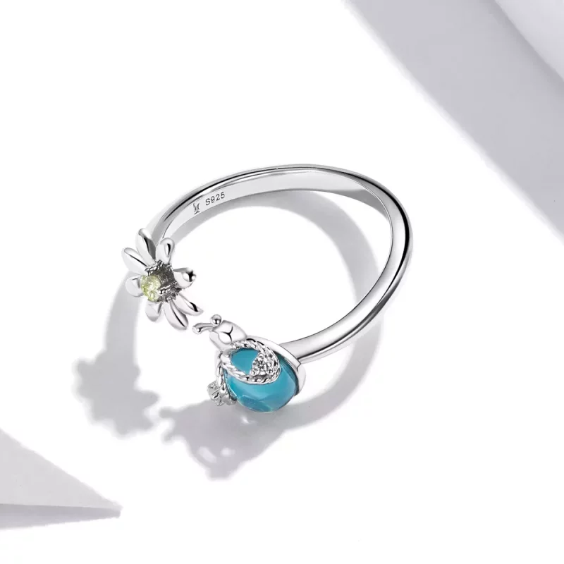 (afbeelding voor) Pandora Style Tuin Open Ring - SCR726 - Bekijken 4