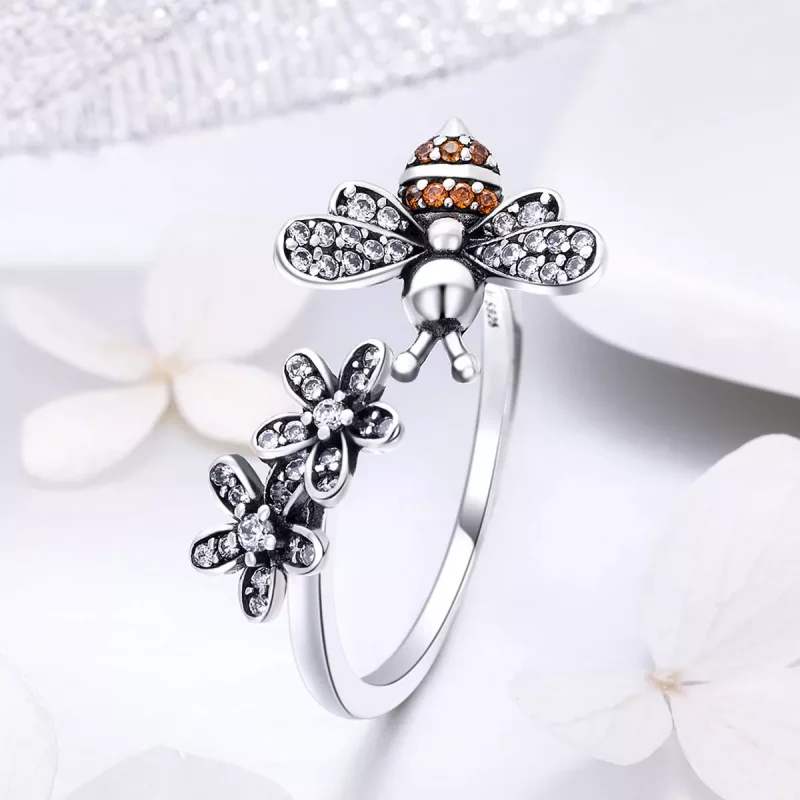 (afbeelding voor) Pandora Style Verhaal van de bij Open Ring - SCR422 - Bekijken 2
