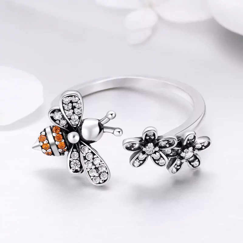 (afbeelding voor) Pandora Style Verhaal van de bij Open Ring - SCR422 - Bekijken 3