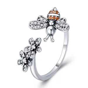 Pandora Style Verhaal van de bij Open Ring - SCR422 (afbeelding voor) Pandora Style Verhaal van de bij Open Ring - SCR422