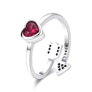 Pandora Style Verliefd worden Open Ring - SCR436 (afbeelding voor) Pandora Style Verliefd worden Open Ring - SCR436