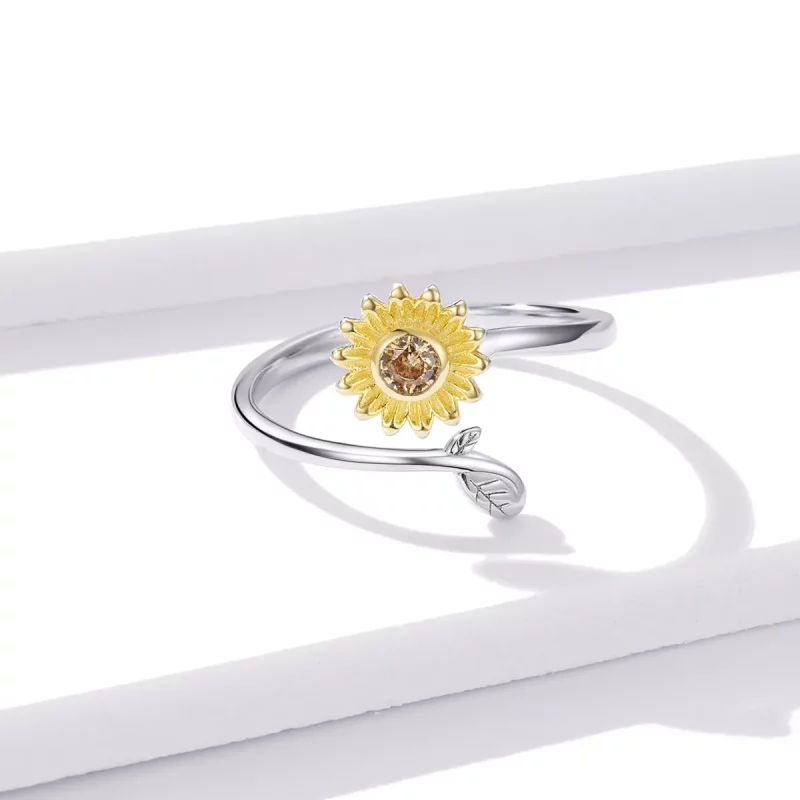 (afbeelding voor) Pandora Style Verse Madeliefje Open Ring - BSR127 - Bekijken 3